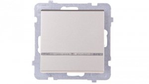 SONATA Łącznik pojedynczy z podświetleniem szampański złoty ŁP-1RS/m/39