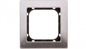 SONATA Ramka pojedyncza stal inox metal R-1RM/37