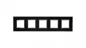 DANTE Ramka pięciokrotna szkło BLACK GLASS 4509185