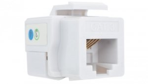 Moduł keystone telefoniczny kat.3 RJ11 6P4C biały Alantec
