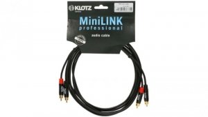 KLOTZ Kabel Audio 2x RCA Cinch (wtyk) / 2x RCA Cinch (wtyk) 3m