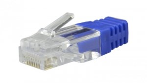 Osłonka wewnętrzna wtyku RJ45 niebieska WORECZEK 100szt.