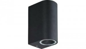 Oprawa elewacyjna OE-9 2xgu10 ip44 czarna WALLY-2-O-B