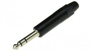NEUTRIK Wtyk instrumentalny Jack 6,3mm Stereo na kabel do 7,0mm niklowany czarny NP3X-BAG