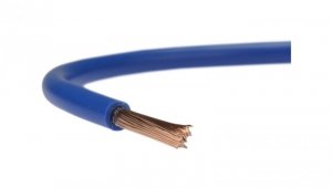 Przewód instalacyjny H05V-K / LgY 0,35 500V niebieski linka giętka Texsim /100m/