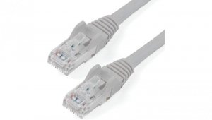 Patch Cord Cat5e UTP 1,5m szary 100 miedź