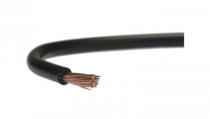 Przewód instalacyjny H07V-K / LgY 1,5 750V czarny linka giętka Elektrokabel /1000m/