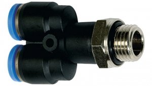 Trójnik wtykowy Y z tworzywa sztucznego do węża 10, G1/4z, 133.014-10