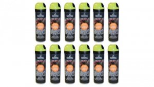 Farba geodezyjna do znakowania spray żółta 12 sztuk SOPPEC Track Marker