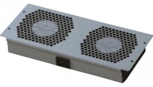 Panel 2x wentylator RACK 19 podsufitowy szary TOTEN