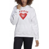Adidas Originals Damenbluse Hoodie Kapuzenpullover In Weiß FH8566
