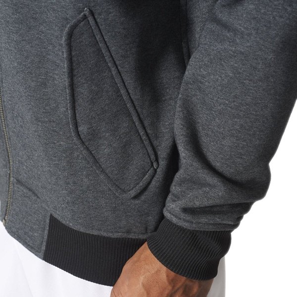 Adidas NBA All Star Herrenbluse In Grau Sportbluse Mit Reißverschluss für Männer