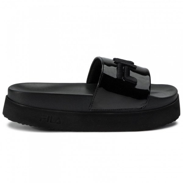 Fila Damen Badeschuhe Morro Bay Zeppa F Wmn Platform Badelatschen In Schwarz