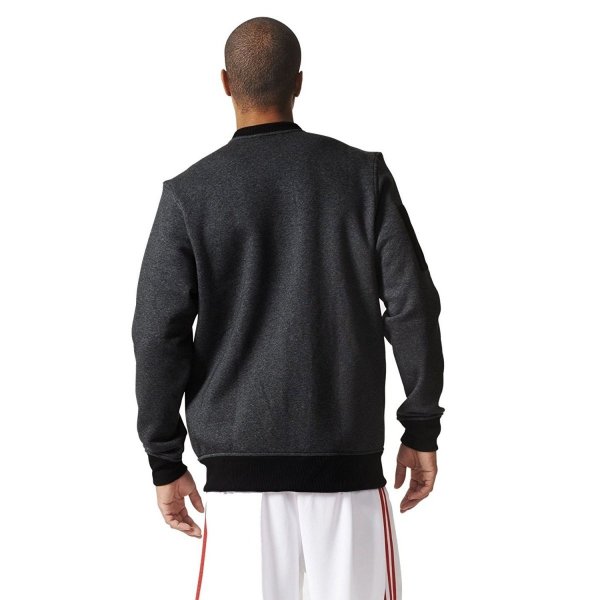 Adidas NBA All Star Herrenbluse In Grau Sportbluse Mit Reißverschluss für Männer