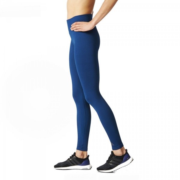 Adidas Leggings Jogging-Leggings Seamless Climaheat Tight In Blau AZ0106