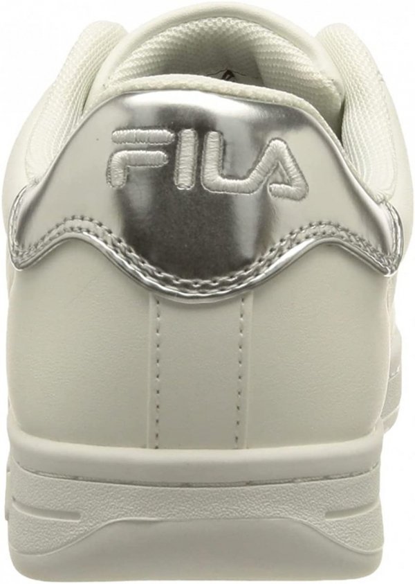 Fila Women's Crosscourt 2 Weiße Schuhe mit silbernen FFM0019.13070