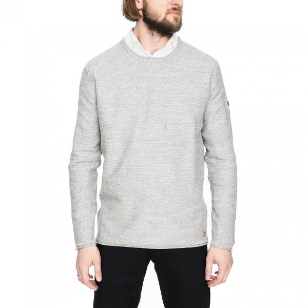 Camel Active Baumwolle Herrenpullover Pullunder In Hellgrau Mit Lange Ärmel
