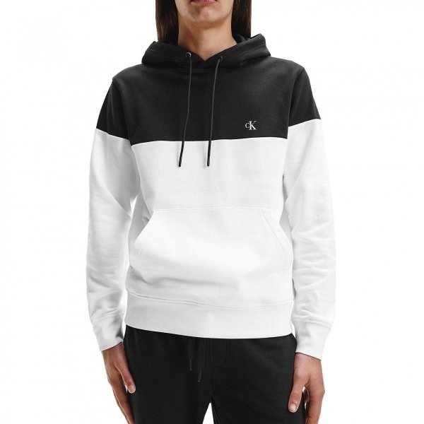 Calvin Klein Sweatshirt Kapuzenpullover Hoodie Herrenbluse In Schwarz und Weiß
