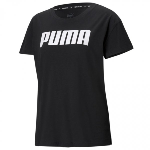 Puma Damen T-Shirt Rtg Logo Tee In Schwarz 586454-01