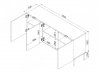 Komoda 3D PALAZZO BIS 151x40x75 biały mat