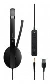 EPOS ADAPT 165T USB II Zestaw słuchawkowy Przewodowa Opaska na głowę Biuro/centrum telefoniczne USB Typu-A Czarny