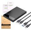 Obudowa zewnętrzna dysku HDD/SSD 2,5 UGREEN US221, SATA, USB 3.0 + USB-C do USB-C 3.1 (czarna)