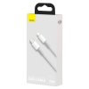 Kabel USB-C do Lightning Baseus High Density Braided, 20W, 5A, PD, 1m (biały)