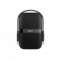 Dysk zewnętrzny HDD Silicon Power Armor A60 (1TB; 2.5; USB 3.2; 5400 obr/min; Black; SP010TBPHDA60S3A)
