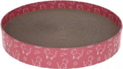 KERBL Drapak dla kota Circle, tekturowy, 5,5 cm, średnica 34 cm, różowy