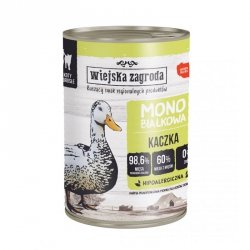 Wiejska Zagroda - Monobiałkowa Kaczka - dorosły- Mokra karma dla kota  - 400g