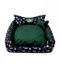 GO GIFT Korona Legowisko dla psa i kota XXL - zielony - 110x90x18 cm