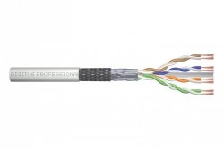 Kabel typu linka DIGITUS  kat.6, SF/UTP, AWG 26/7,LSOH, 305m, szary, szpula