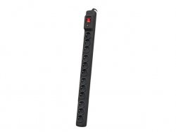 LISTWA ZASILAJĄCA RACK 19 ARMAC MULTI M12/10A 1.5M 12X 230V PL MONTAŻ PIONOWY CZARNA