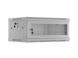 SZAFA INSTALACYJNA RACK WISZĄCA 19 4U 600X450 SZARA DRZWI PERFOROWANE LANBERG (FLAT PACK)