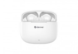 Denver TWE-48W Zestaw słuchawkowy True Wireless Stereo (TWS) Douszny Połączenia/muzyka Bluetooth Biały