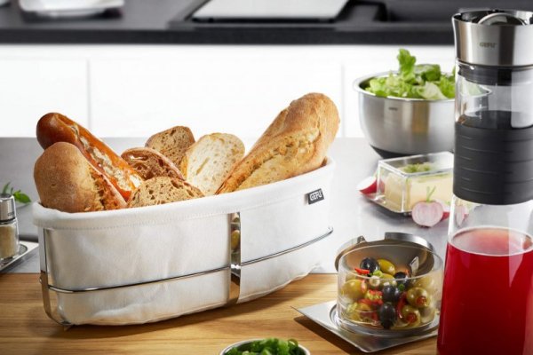 Koszyk na pieczywo owalny biały GEFU BRUNCH G-33661