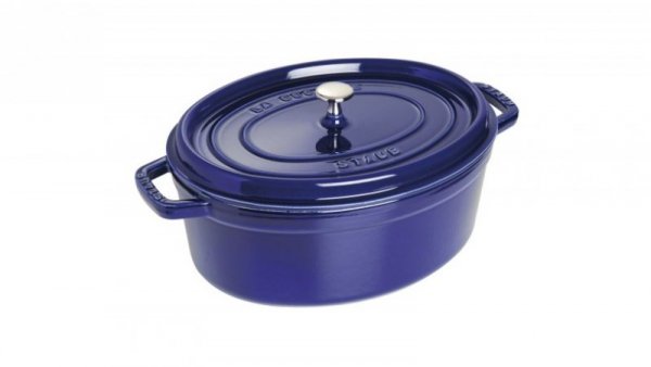 Garnek żeliwny owalny STAUB 40510-289-0 - niebieski 5.5 ltr