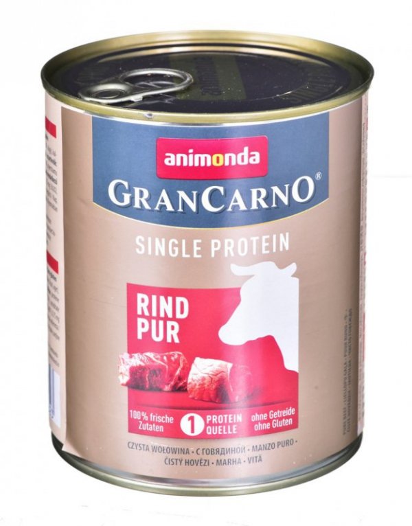 ANIMONDA GranCarno Single Protein wołowina - mokra karma dla psa - 800g