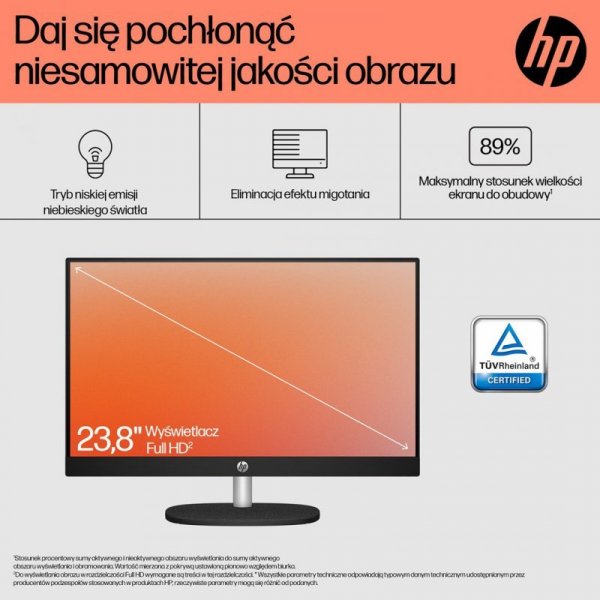 HP AiO 24-cr0312nw Ryzen 5 7520 23.8&quot; FHD IPS 250nits AG 16GB DDR5 SSD512 Radeon 610M Cam720p kB+Mouse Win11 Shell White 2Y