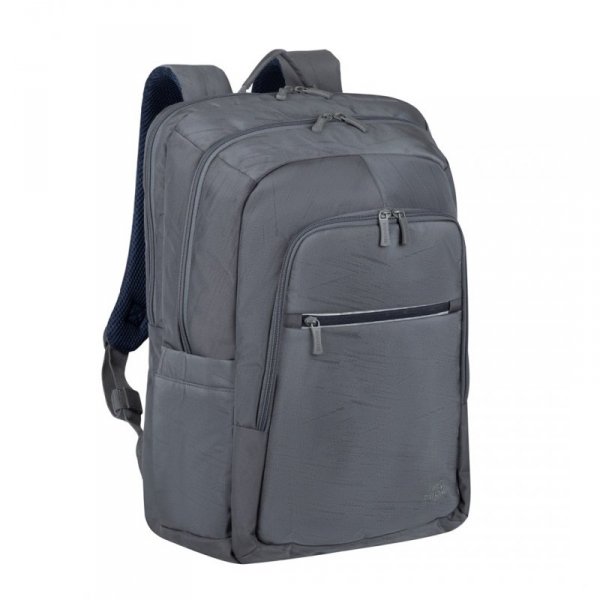 RIVACASE PLECAK NA LAPTOP 17,3&quot; ALPENDORF ECO, SZARY, MATERIAŁ WODOODPORNY, EKO RPET, KIESZENIE NA SMARTFON, DOKUM., AKCES.