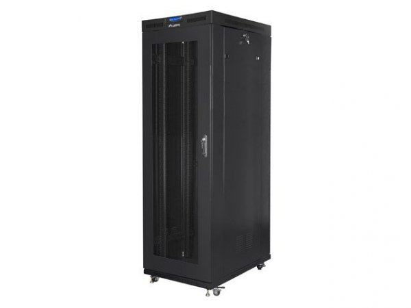 LANBERG SZAFA STOJĄCA RACK 19&quot; 37U 800X1000 DRZWI PERFOROWANE LCD CZARNA (FLAT PACK) FF01-8037-23BL