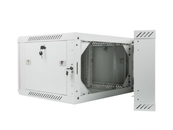 LANBERG SZAFA WISZĄCA DWUSEKCYJNA 19&quot; 6U 600X600 (DRZWI SZKLANE, SZARA RAL7035)