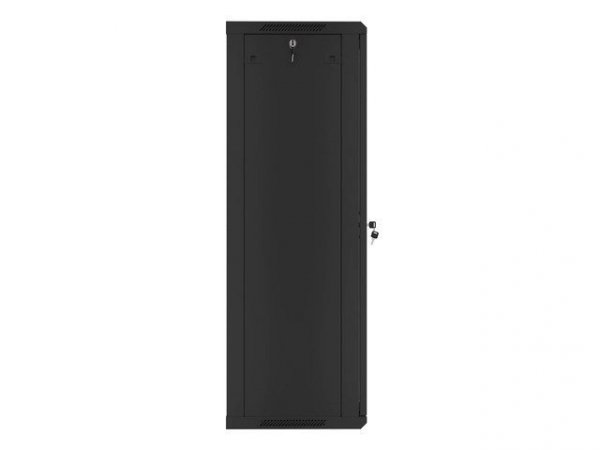 Szafa jednosekcyjna Lanberg WF01-6427-10B (27U; 1300mm / 600mm / 450 mm; wisząca; Szklane; 19&#039;&#039;; kolor czarny)