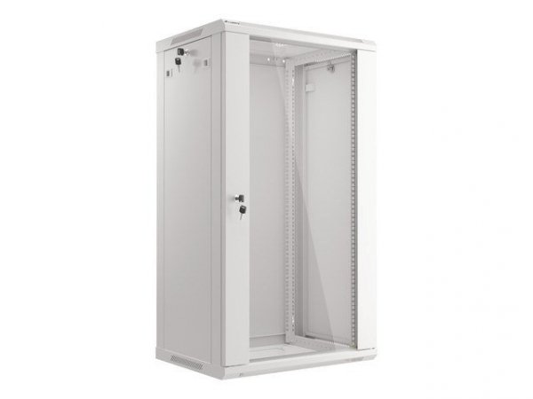 Szafa rack Lanberg WF01-6422-10S (22U; 1080mm / 600mm / 450 mm; wisząca; Szklane; 19&#039;&#039;; kolor szary)