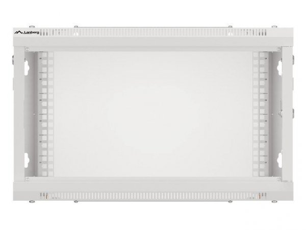 LANBERG SZAFA WISZĄCA RACK 19&quot; 6U 600X450 DRZWI METALOWE SZARA (FLAT PACK) WF01-6406-00S