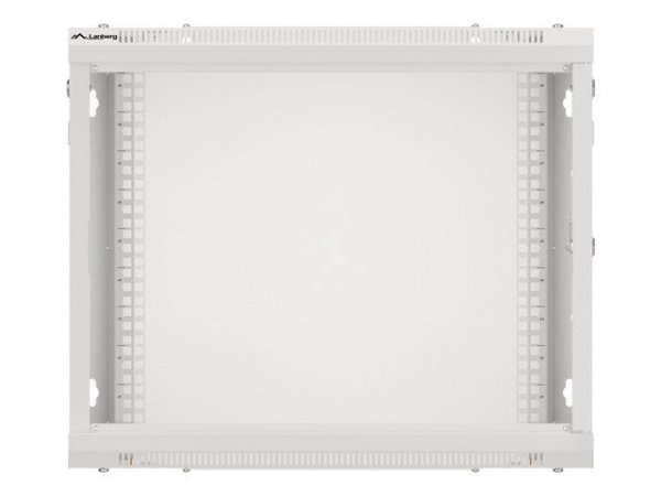 LANBERG SZAFA WISZĄCA RACK 19&quot; 9U 600X450 DRZWI METALOWE SZARA (FLAT PACK) WF01-6409-00S