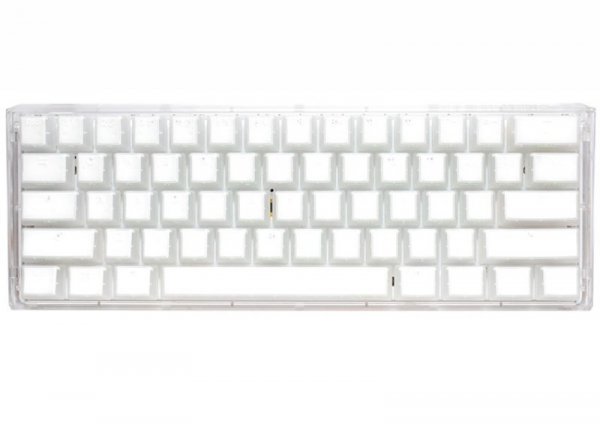 Klawiatura gamingowa Ducky One 3 Aura White Mini z podświetleniem LED RGB – MX-Blue (US)
