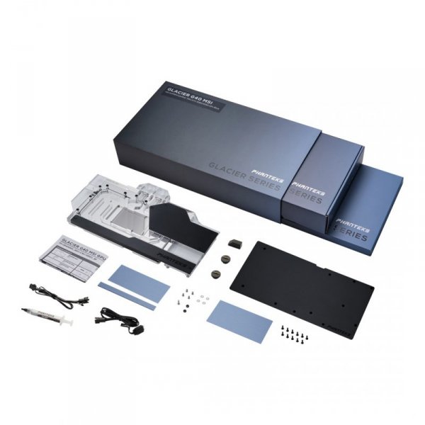 Phanteks Glacier G40 Blok wodny + Backplate