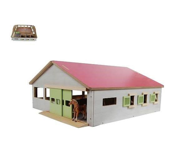 Stajnia  z trzema boksami i torem 1:32 62x56x26cm 610271