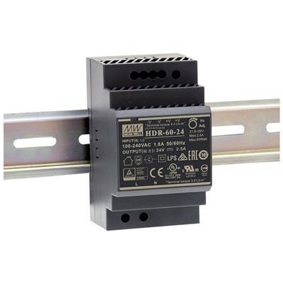HDR ZASILACZ NA SZYNĘ DIN  60W 4.5A 85-264V AC -120-370V DC / 12V DC 3M